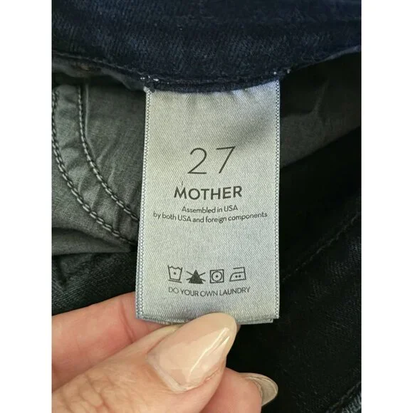 Mother The Stunner Zip Two Step Fray Women’s Jeans In Holding Hands Size 27 - Picture 7 of 11